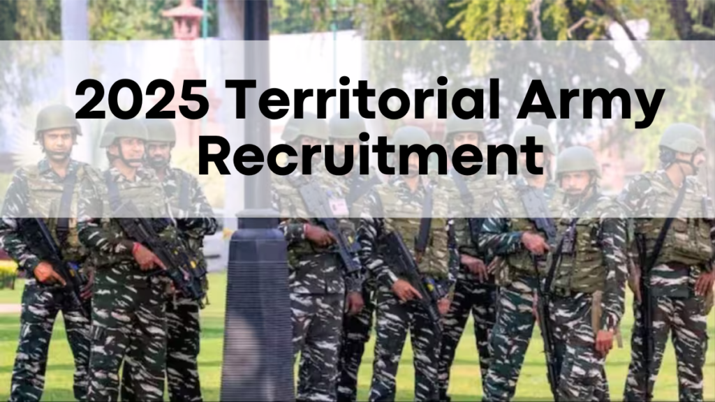 Territorial Army Exam 2025